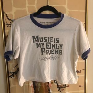 Stoned immaculate cropped ringer tee